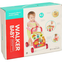 Interaktívna chodítko 4v1 - červené