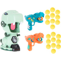 Hladný dinosaurus - strelecká arkádová hra pre 2