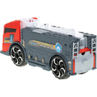 Transportér TIR 2v1 parkovacia garáž hasiči + 3 autá - červená