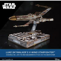 Ugears 3D drevená mechanická skladačka Star Wars Luke Skywalker X-Wing stíhačka