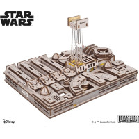 Ugears 3D drevená mechanická skladačka Star Wars Luke Skywalker X-Wing stíhačka