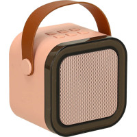 Karaoke reproduktor Bluetooth + mikrofón - ružový