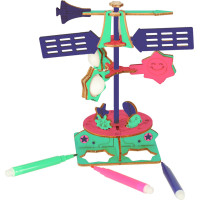 Drevené 3D puzzle- Vedecký model veternej korouhve