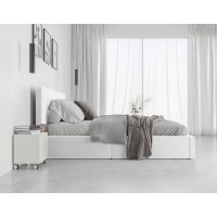 Čalúnená posteľ HILTON - 200x140 cm - biela