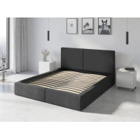 Čalúnená posteľ HILTON - 200x140 cm - grafitová