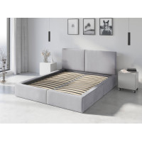 Čalúnená posteľ HILTON - 200x160 cm - šedá