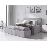 Čalúnená posteľ HILTON - 200x160 cm - šedá