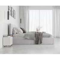 Čalúnená posteľ HILTON s úložným priestorom - 200x120 cm - šedá