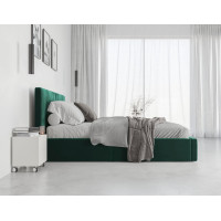 Čalúnená posteľ HILTON - 200x160 cm - tmavo zelená