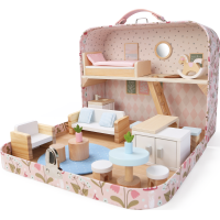 2Kids Toys Domček pre bábiky v kufríku Obývacia izba