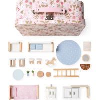 2Kids Toys Domček pre bábiky v kufríku Obývacia izba