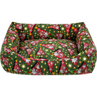 Pelech pre psy/mačky s vianočným motívom 70x60 cm - Stromčeky