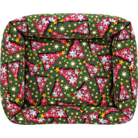 Pelech pre psy/mačky s vianočným motívom 70x60 cm - Stromčeky