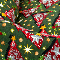 Pelech pre psy/mačky s vianočným motívom 70x60 cm - Stromčeky