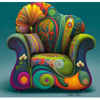 HEYE Štvorcové puzzle Relax!: Pohodlné kreslo 1000 dielikov