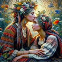 NORIMPEX Diamantové maľovanie Matka s dcérou 30x40cm