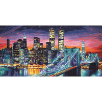 NORIMPEX Diamantové maľovanie Nočná New York 30x40cm