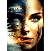 NORIMPEX Diamantové maľovanie Tvár apokalypsy 30x40cm