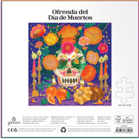 GALISON Metalické štvorcové puzzle Oltár ku Dňu mŕtvych 500 dielikov