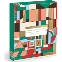 GALISON Metalické puzzle Frank Lloyd Wright: Decembrové darčeky 1000 dielikov