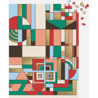 GALISON Metalické puzzle Frank Lloyd Wright: Decembrové darčeky 1000 dielikov