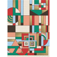 GALISON Metalické puzzle Frank Lloyd Wright: Decembrové darčeky 1000 dielikov
