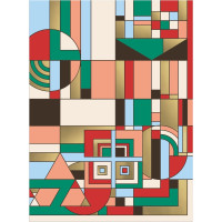 GALISON Metalické puzzle Frank Lloyd Wright: Decembrové darčeky 1000 dielikov