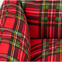 Pelech pre psy/mačky s vianočným motívom 70x60 cm - červený károvaný