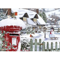 ALIPSON Puzzle Červenky v snehu 500 dielikov