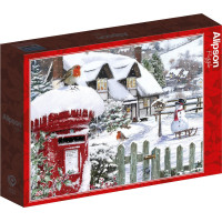 ALIPSON Puzzle Červenky v snehu 500 dielikov
