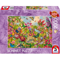 SCHMIDT Puzzle Očarujúce motýlia záhrada 2000 dielikov