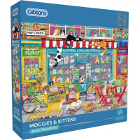 GIBSONS Puzzle Mačky a mačiatka 1000 dielikov