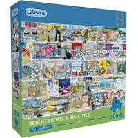 GIBSONS Puzzle Mestá Veľkej Británie XL 500 dielikov