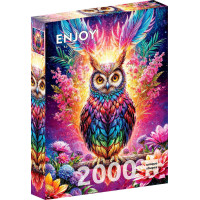 ENJOY Puzzle Neónová sova 2000 dielikov