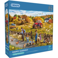 GIBSONS Puzzle Šťastný zber 1000 dielikov