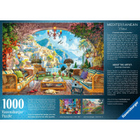 RAVENSBURGER Puzzle Rozprávkový výhľad na Stredomorie 1000 dielikov