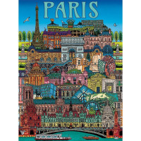 GIBSONS Puzzle Pohľad na Paríž 500 dielikov