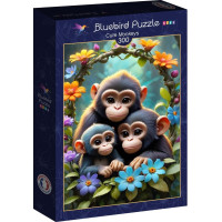 BLUEBIRD Puzzle Roztomilé opice 300 dielikov