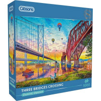 GIBSONS Puzzle Tri mosty nad riekou 1000 dielikov
