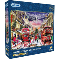 GIBSONS Puzzle Vianočné Regent Street 1000 dielikov