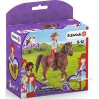 SCHLEICH Horse Club® 42539 Ryšavka Hannah s pohyblivými kĺbmi na koni