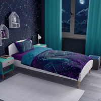 Bavlnené svietiace obliečky YOUNG Music - 140x200 cm + 70x80 cm