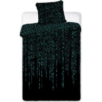 Bavlnené svietiace obliečky YOUNG Matrix - 140x200 cm + 70x80 cm