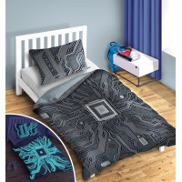 Bavlnené svietiace obliečky YOUNG AI - 140x200 cm + 70x80 cm