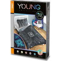 Bavlnené svietiace obliečky YOUNG AI - 160x200 cm + 70x80 cm