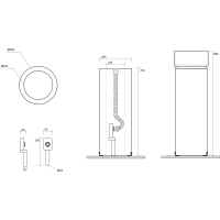 Kerasan OKE keramický podstavec voľne stojaci pre umývadlo 554001, biela 557201