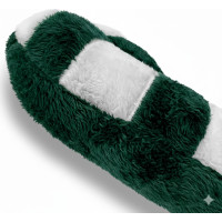 Tvarovaný vankúš LÍZIATKO - 42x20 cm - zelený/biely