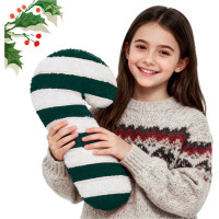 Tvarovaný vankúš LÍZIATKO - 42x20 cm - zelený/biely