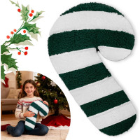 Tvarovaný vankúš LÍZIATKO - 42x20 cm - zelený/biely