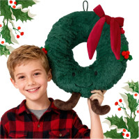 Tvarovaný vankúš VIANOČNÝ VENEC - 35 cm